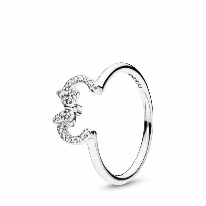 Pandora Disney Minnie Silhouette Stackable Ring NZ, Sterling Silver (892156-CBQ)